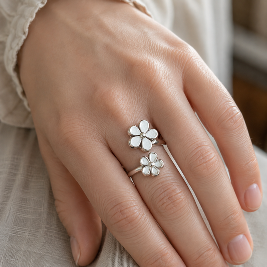 Anillo Dúo de Margaritas