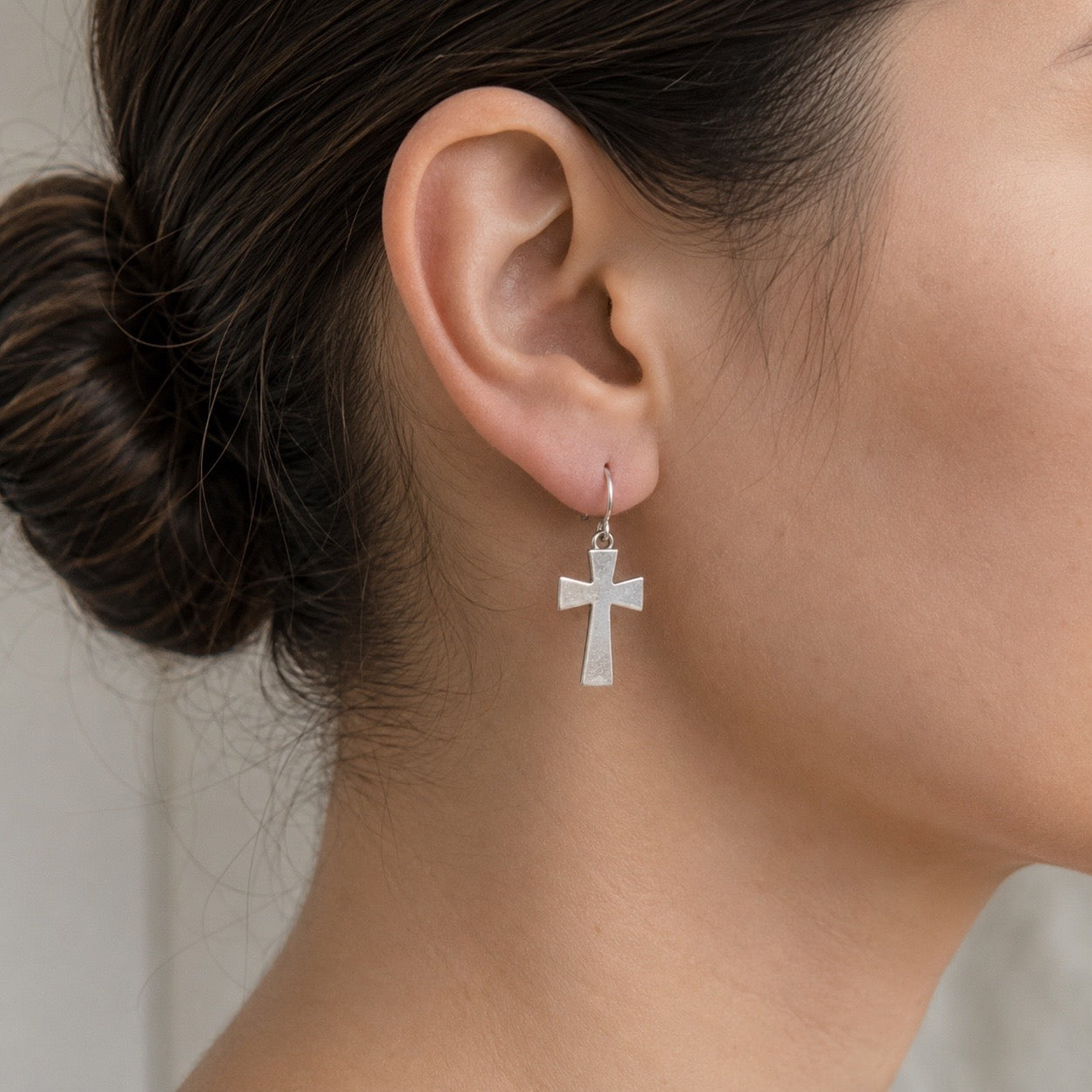Aretes Colgantes Cruz Heráldica