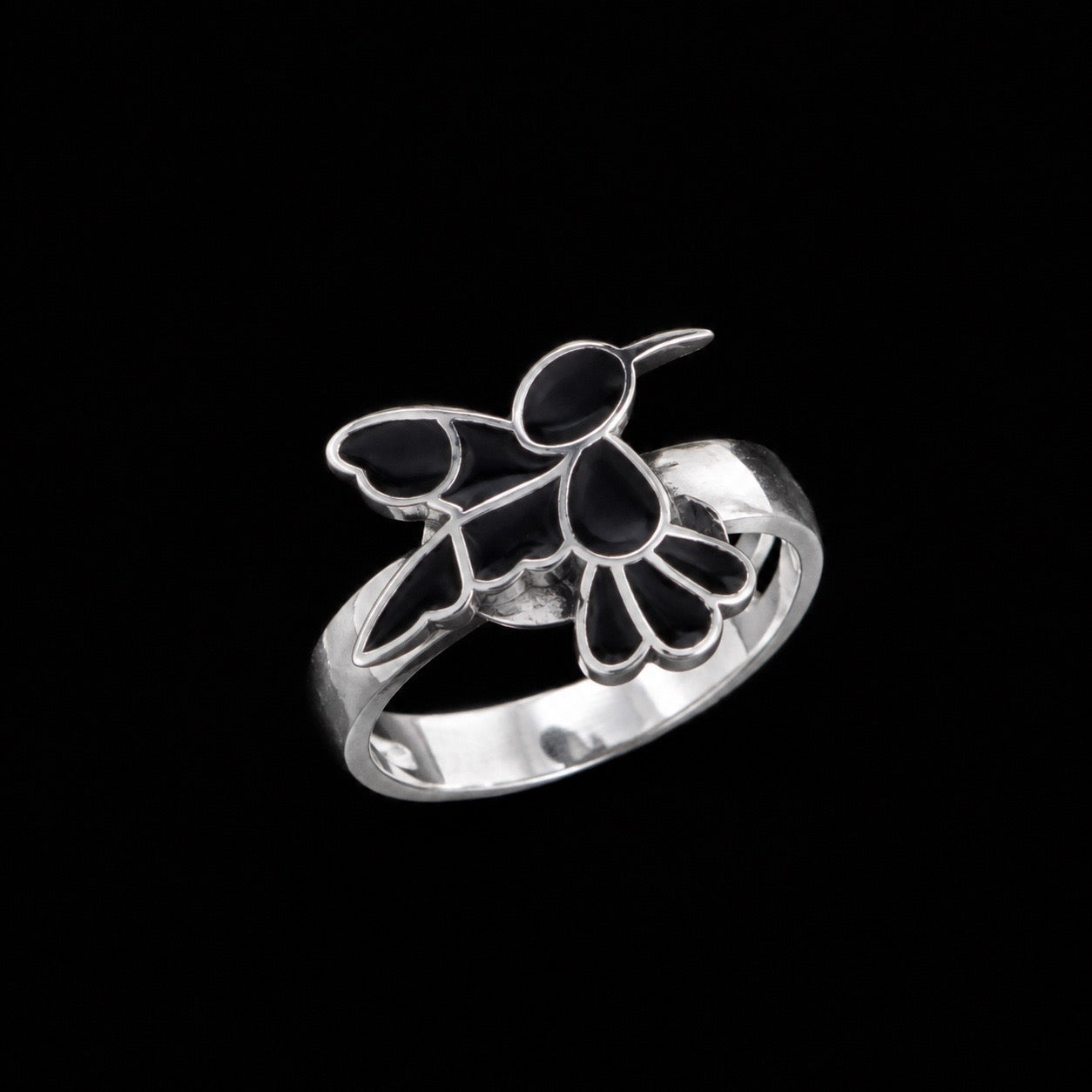 Anillo Colibrí Oxidado
