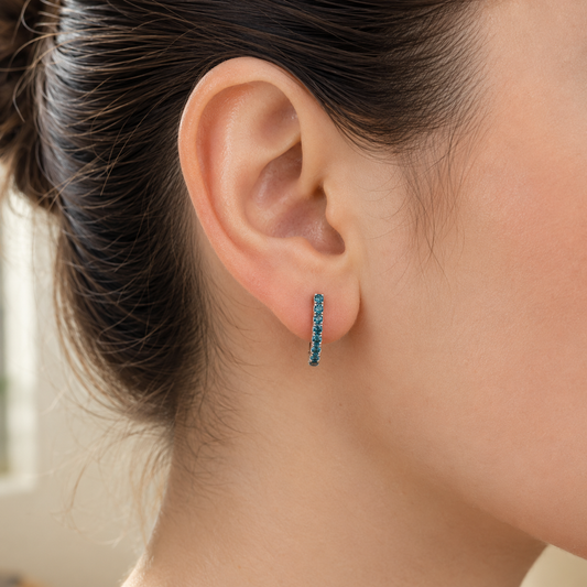 Aretes Rivière Flexibles en Circonia
