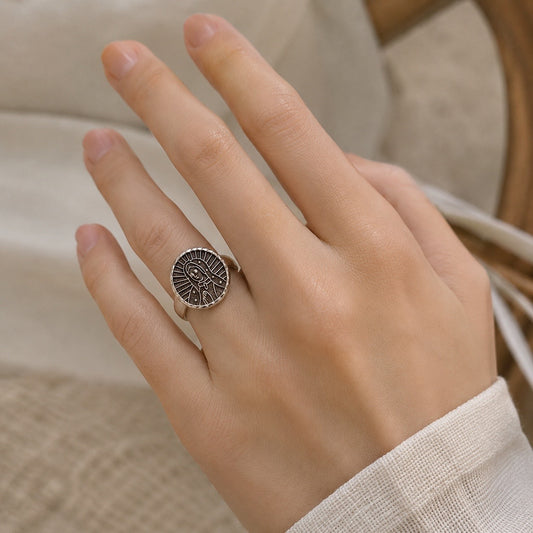 Anillo Virgen de Guadalupe Silueta