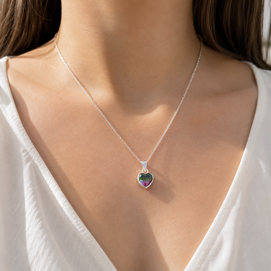 Coordinado Corazón de Circonia