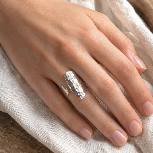 Anillo Anular Martillado