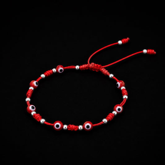 Pulsera Ojo Turco de Hilo Rojo