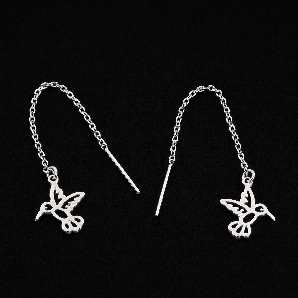 Aretes Largos Voladores con Figuras