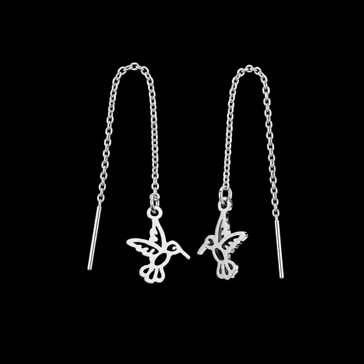 Aretes Largos Voladores con Figuras