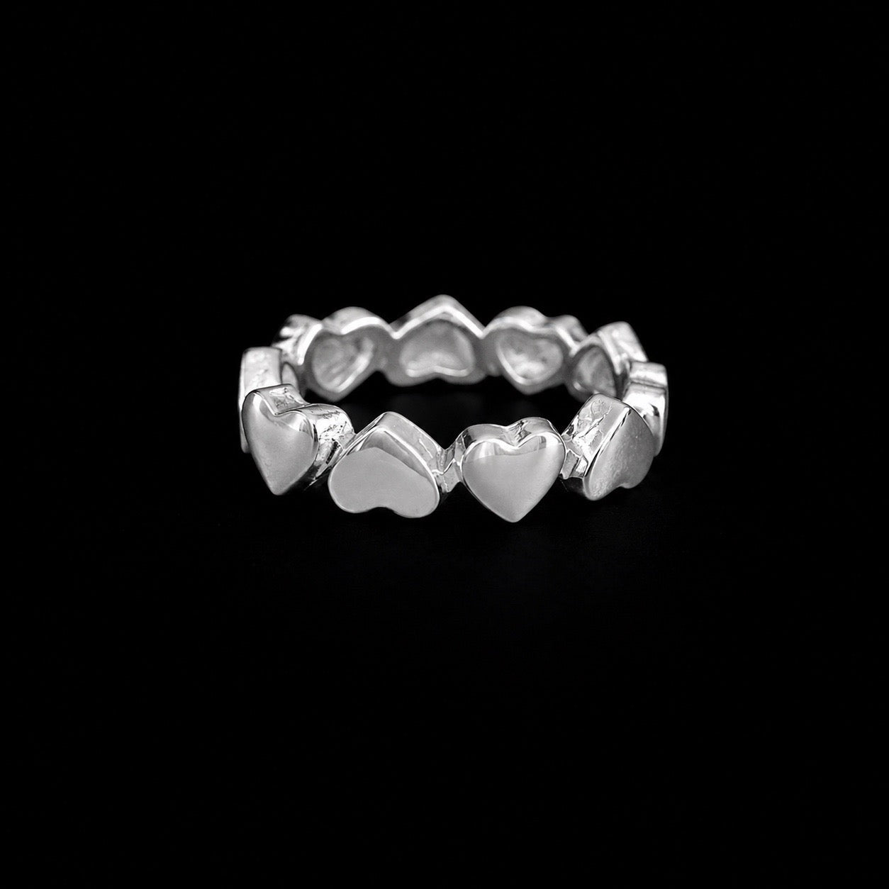 Anillo Corona de Corazones