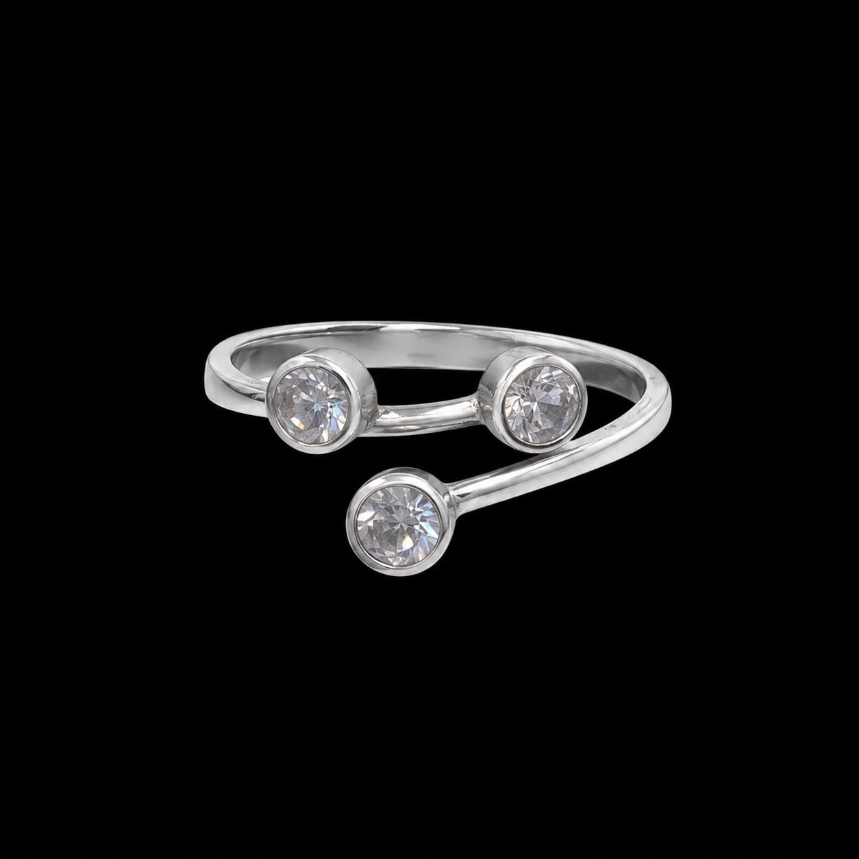Anillo Tres Circonias