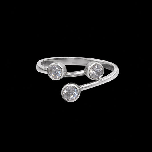 Anillo Tres Circonias