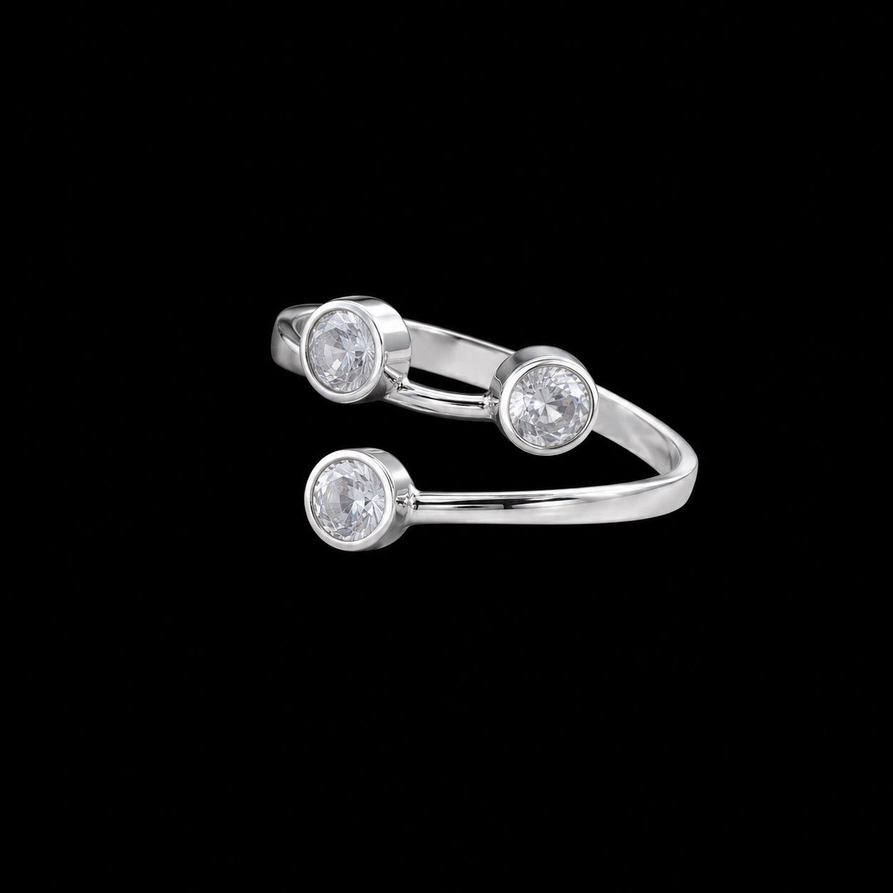 Anillo Tres Circonias