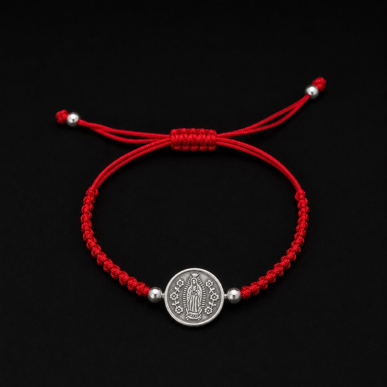 Pulsera Virgen de Guadalupe con Flores