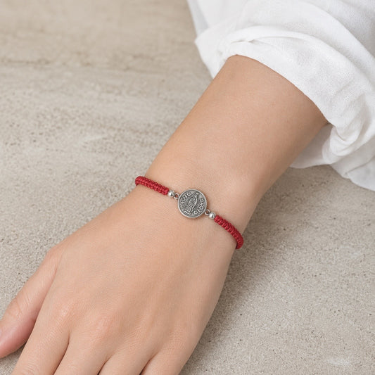Pulsera Virgen de Guadalupe con Flores