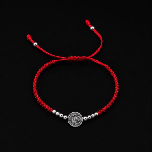 Pulsera Virgen de Guadalupe en Hilo Chica