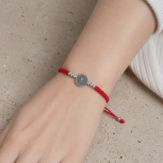 Pulsera Virgen de Guadalupe en Hilo Chica