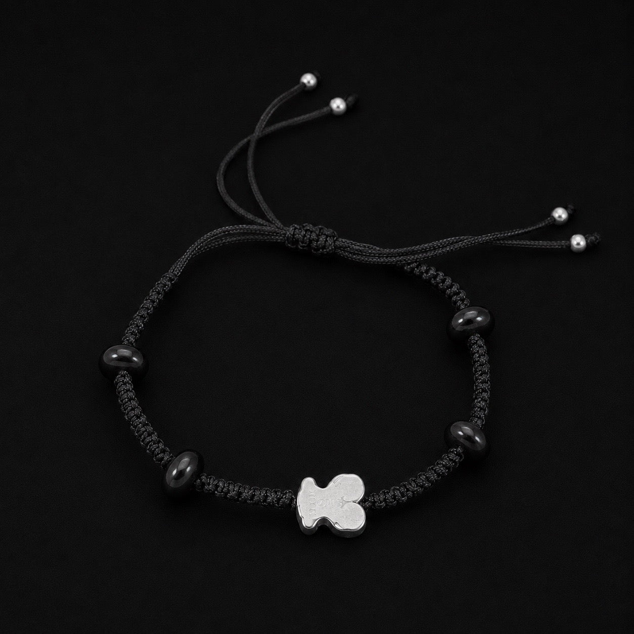 Pulsera Estilo Tous Obsidiana
