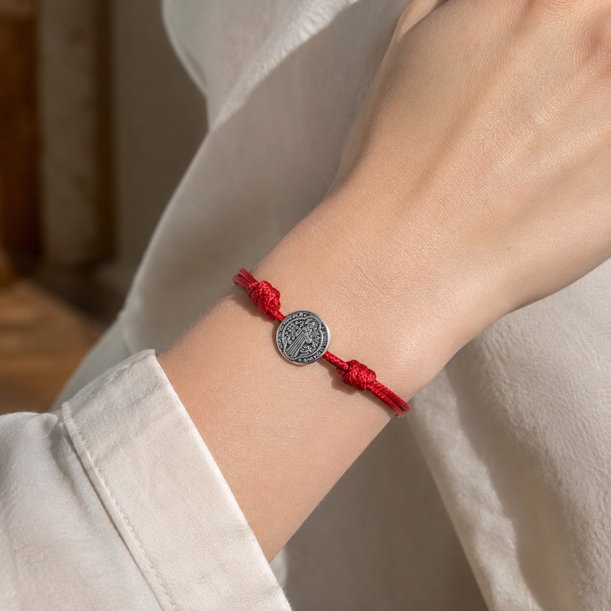 Pulsera San Benito en Piel Chica