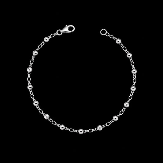 Tobillera Perlas de Plata Chica