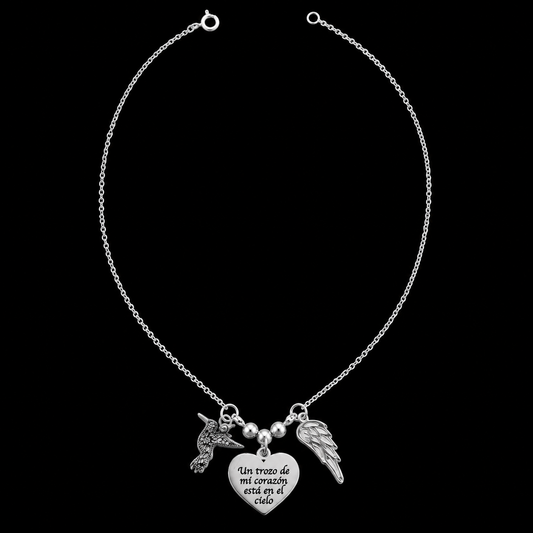 Gargantilla Un Trozo de Mi Corazón Está en el Cielo