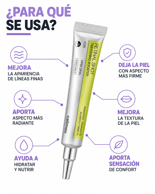 celimax The Vita-A Retinal Shot Tightening Booster: para qué se usa, beneficios principales