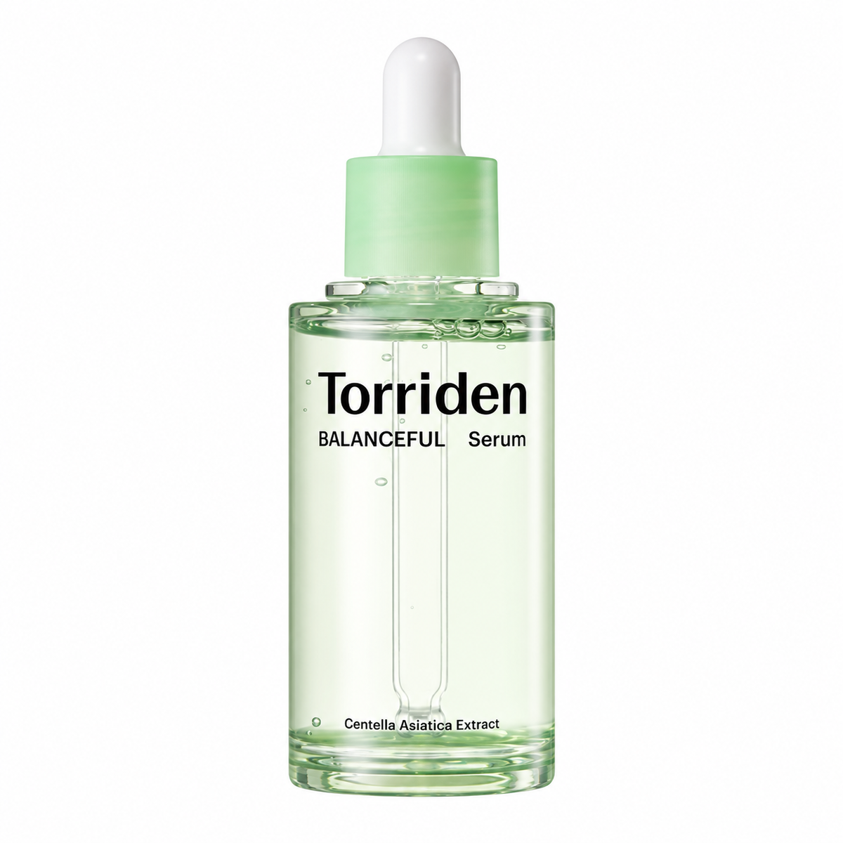 Torriden Balanceful Cica Serum, frasco cerrado sobre fondo blanco